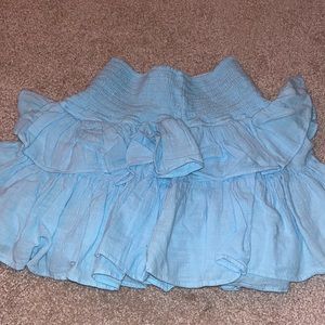 A light blue skort